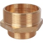 Ниппель латунный переходной Stout 2 1/2"нр х 2"нр