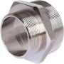 Ниппель латунный переходной Stout 2 1/2"нр х 2"нр никелированный