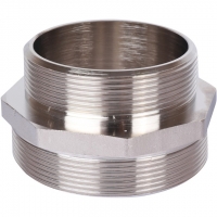 Ниппель латунный переходной Stout 3"нр х 2 1/2"нр никелированный