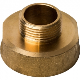 Переходник латунный Stout 1"вр х 1/2"нр