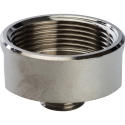 Переходник латунный Stout 1 1/2"вр х 1/2"нр никелированный