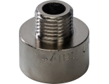 Переходник латунный Stout 1/2"вр х 1/4"нр никелированный