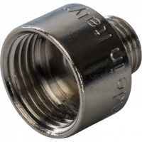 Переходник латунный Stout 1/2"вр х 1/4"нр никелированный
