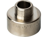 Переходник латунный Stout 3/4"вр х 3/8"нр никелированный