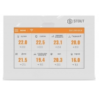 Проводная контрольная панель управления M-7, белая STOUT