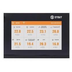 Проводная контрольная панель управления M-7, черная STOUT