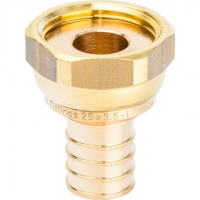 Переходник 25мм х 1"накидная гайка Stout аксиальный для труб из сшитого полиэтилена