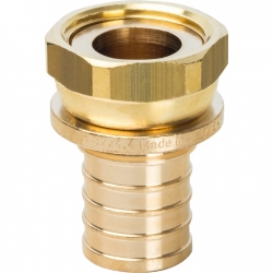 Переходник 32мм х 1"накидная гайка Stout аксиальный для труб из сшитого полиэтилена