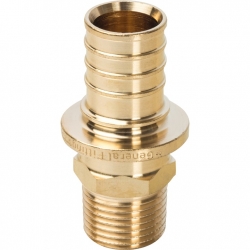 Переходник Stout аксиальный 25 мм х 1/2"нр, для труб из сшитого полиэтилена