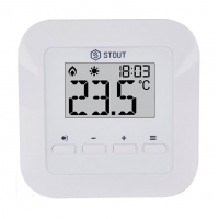 Проводной комнатный регулятор R-10s, белый STOUT