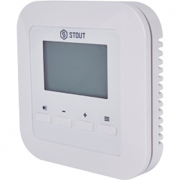 Проводной комнатный регулятор R-10s, белый STOUT