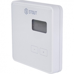 Проводной комнатный регулятор R-9b, белый STOUT