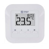 Проводной комнатный регулятор R-9s, белый STOUT