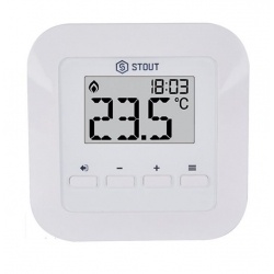 Проводной комнатный регулятор R-9s, белый STOUT