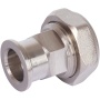 Разъемное соединение 3/4" с плоским уплотнением, никелированное STOUT