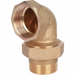 Разъемное угловое соединение американка Stout 2"вр х 2"нр, уплотнение o-ring