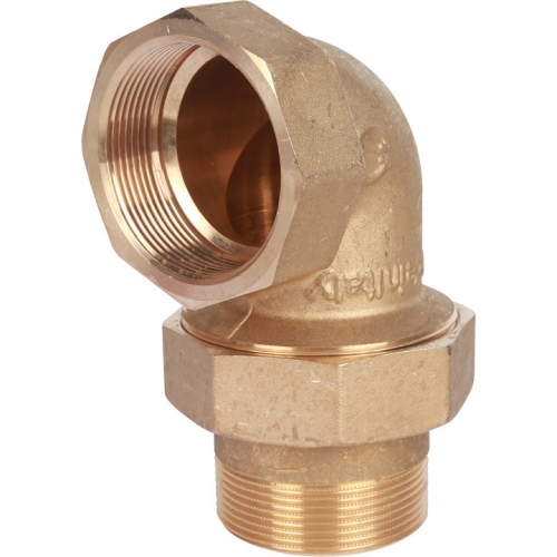 Разъемное угловое соединение американка Stout 2"вр х 2"нр, уплотнение o-ring купить в интернет магазине Санрай73