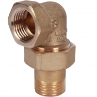 Разъемное угловое соединение американка Stout 1/2"вр х 1/2"нр, уплотнение o-ring