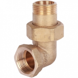 Разъемное угловое соединение американка Stout 3/4"вр х 3/4"нр, уплотнение o-ring