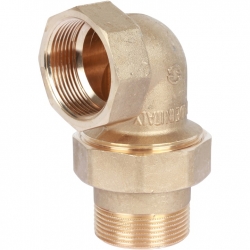 Разъемное угловое соединение американка Stout 1 1/2"вр х 1 1/2"нр, уплотнение o-ring