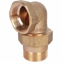 Разъемное угловое соединение американка Stout 1 1/4"вр х 1 1/4"нр, уплотнение o-ring