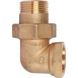 Разъемное угловое соединение американка Stout 1"вр х 1"нр