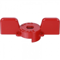 Ручка-бабочка для шарового крана STOUT 1"- 1 1/4" (Красная)