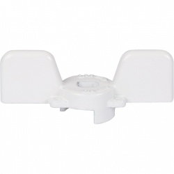 Ручка-бабочка для шарового крана 1/2" - 3/4" Stout белая