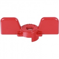 Ручка-бабочка для шарового крана STOUT 1/2"-3/4" (Красная)