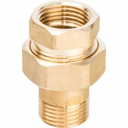 Разъемное соединение американка Stout 1/2"вр х 1/2"нр, уплотнение по плоскости