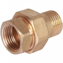 Разъемное соединение американка Stout 3/8"вр х 3/8"нр, уплотнение o-ring