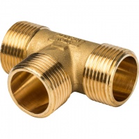 Тройник латунный Stout 1"нр х 1"нр х 1"нр