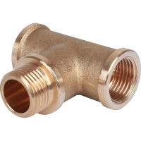 Тройник латунный Stout 1/2"вр х 1/2"нр х 1/2"вр