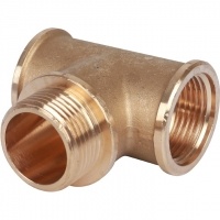 Тройник латунный Stout 1"вр х 1"нр х 1"вр
