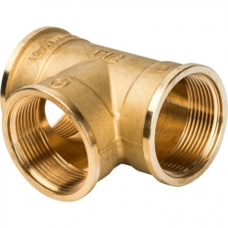 Тройник латунный Stout 1 1/2"вр х 1 1/2"вр х 1 1/2"вр