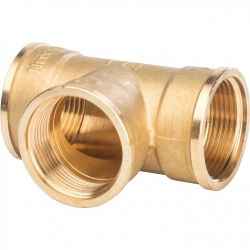 Тройник латунный Stout 1 1/4"вр х 1 1/4"вр х 1 1/4"вр