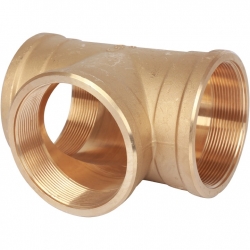 Тройник латунный Stout 3"вр х 3"вр х 3"вр