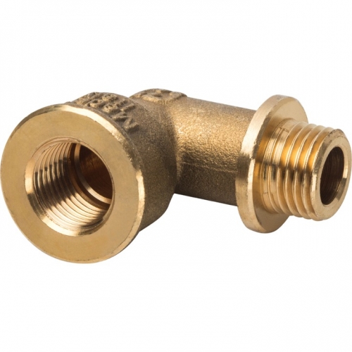 Угольник латунный Stout 1/4"вр х 1/4"нр с упором купить в интернет магазине Санрай73