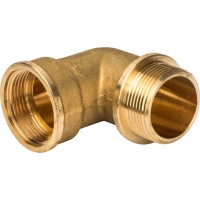 Угольник латунный Stout 1 1/4"вр х 1 1/4"нр с упором