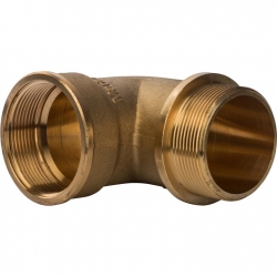 Угольник латунный Stout 2"вр х 2"нр с упором