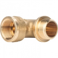 Угольник латунный Stout 3/4"вр х 3/4"нр с упором