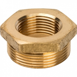 Футорка латунная Stout 1 1/2"нр х 1"вр