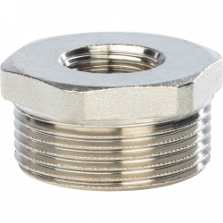 Футорка латунная Stout 2"нр х 1/2"вр никелированная