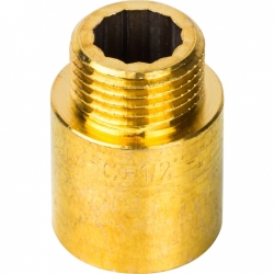 Удлинитель латунный Stout 1/2"вр х 1/2"нр х 25мм
