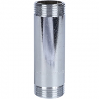 Удлинитель 1"x100 НН хромированный STOUT