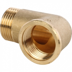 Угольник латунный Stout 1"вр х 1"нр