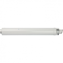 Финальный участок 1000 мм для горизонт. прохода через стену STOUT DN60/100 с антиобмерз.оголовком