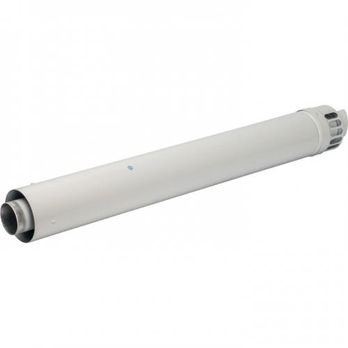 Финальный участок 1000 мм для горизонт. прохода через стену STOUT DN60/100 с антиобмерз.оголовком купить в интернет магазине Санрай73