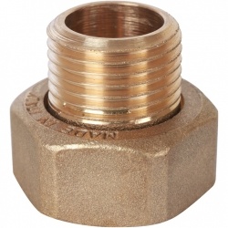 Штуцер с накидной гайкой G 1/2M-G3/4RN STOUT под плоскую прокладку