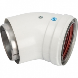 Угол дымохода Stout ф80*45° вн.-нар. утепленный